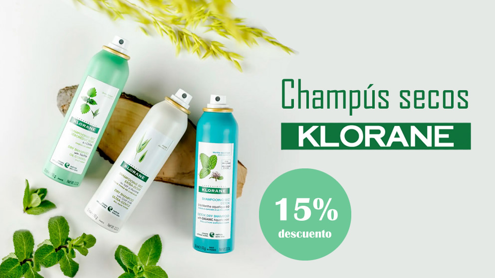 champús secos klorane
